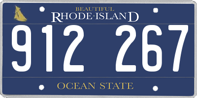 RI license plate 912267
