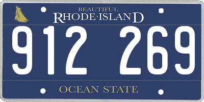 RI license plate 912269