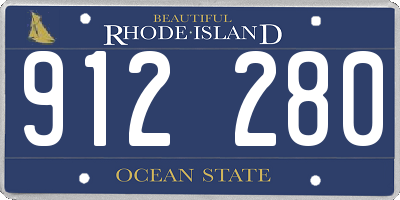 RI license plate 912280