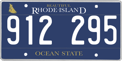 RI license plate 912295