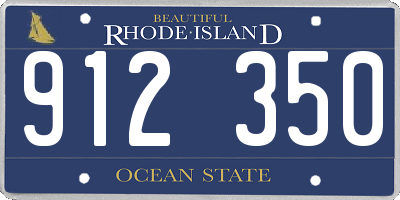 RI license plate 912350