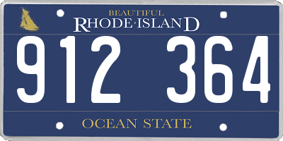 RI license plate 912364