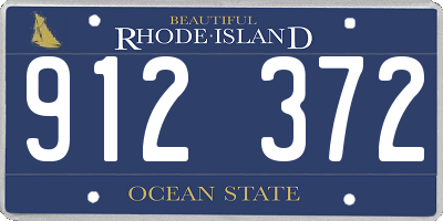 RI license plate 912372