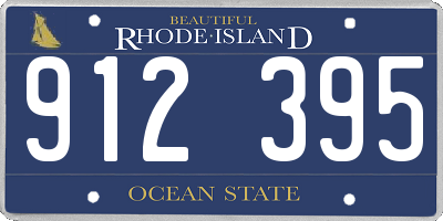 RI license plate 912395