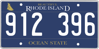 RI license plate 912396