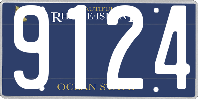 RI license plate 9124