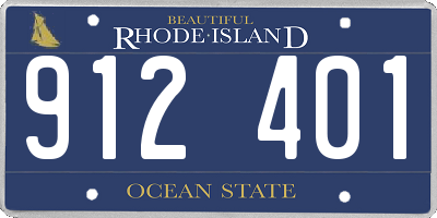 RI license plate 912401