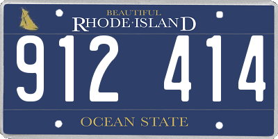 RI license plate 912414