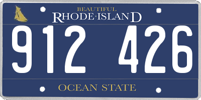 RI license plate 912426