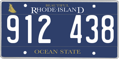 RI license plate 912438