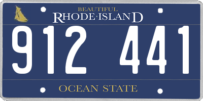 RI license plate 912441