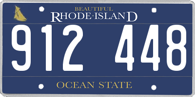 RI license plate 912448