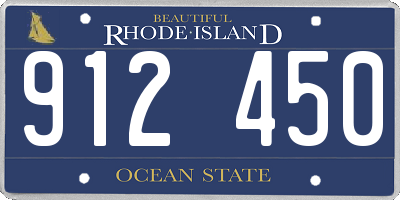 RI license plate 912450