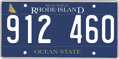 RI license plate 912460
