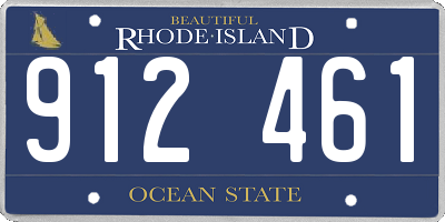 RI license plate 912461