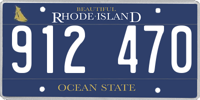 RI license plate 912470