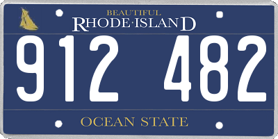 RI license plate 912482