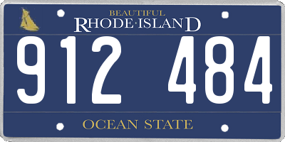 RI license plate 912484