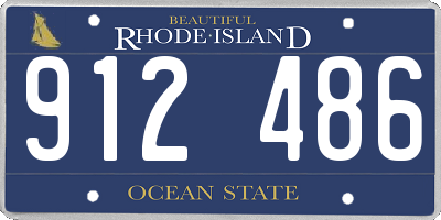 RI license plate 912486