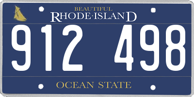 RI license plate 912498