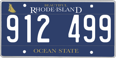 RI license plate 912499