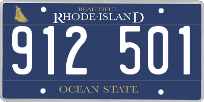 RI license plate 912501