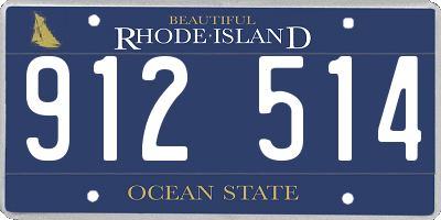 RI license plate 912514