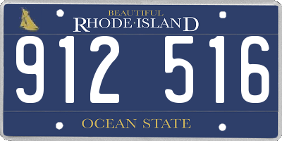 RI license plate 912516