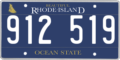 RI license plate 912519