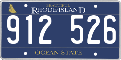RI license plate 912526