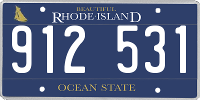 RI license plate 912531