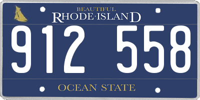 RI license plate 912558