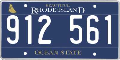 RI license plate 912561