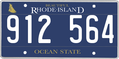 RI license plate 912564
