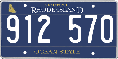 RI license plate 912570