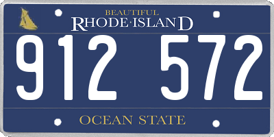 RI license plate 912572
