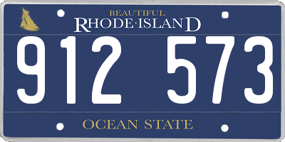 RI license plate 912573