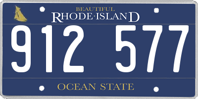 RI license plate 912577