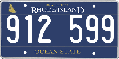 RI license plate 912599