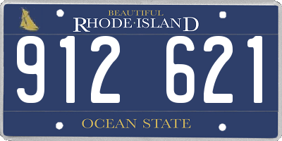 RI license plate 912621
