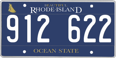 RI license plate 912622