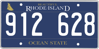 RI license plate 912628