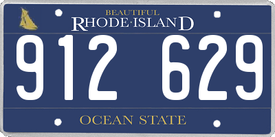 RI license plate 912629