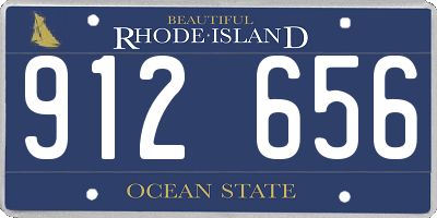 RI license plate 912656