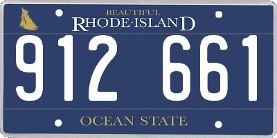 RI license plate 912661