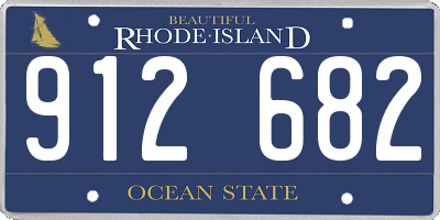 RI license plate 912682
