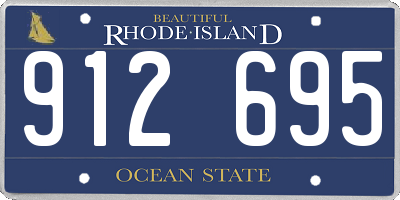 RI license plate 912695
