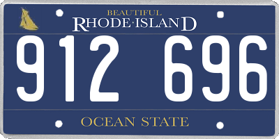 RI license plate 912696