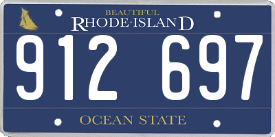RI license plate 912697