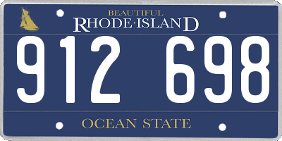 RI license plate 912698